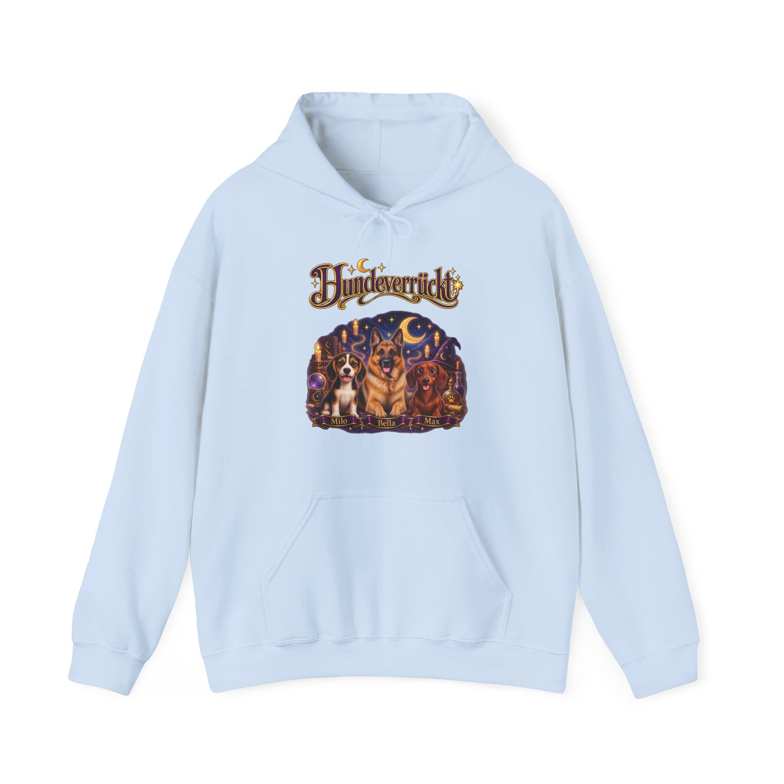 Personalisierter Hund Hoodie – Hundeverrückt Zauberwelt – Foto 19