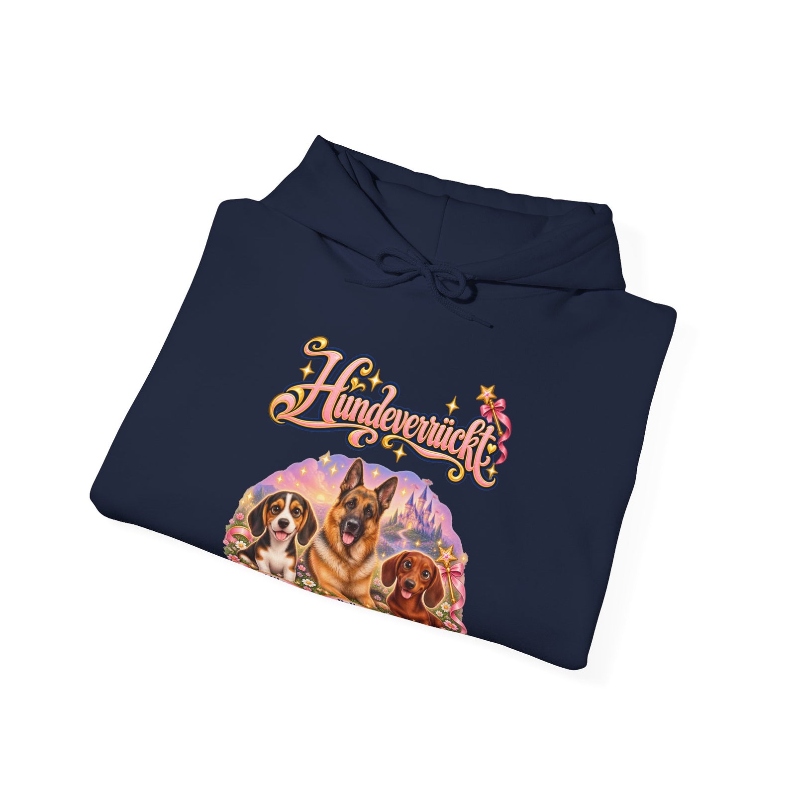Personalisierter Hoodie mit Hund – Hundeverrückt Märchen – Foto 3