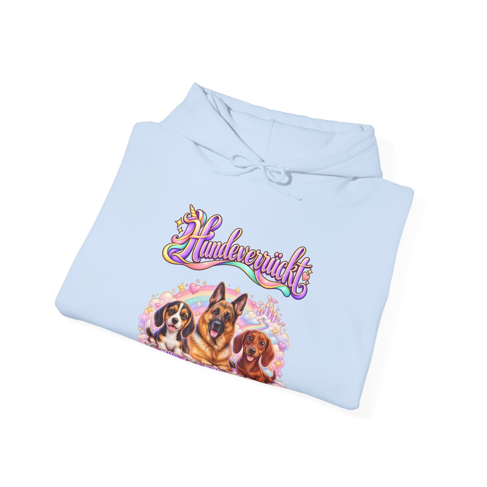 Personalisierter Hoodie mit Hunden – Hundeverrückt Einhorn – Foto 21