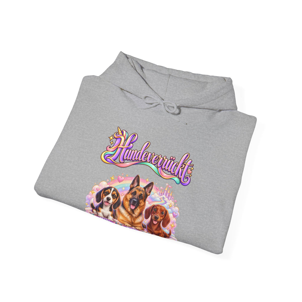 Personalisierter Hoodie mit Hunden – Hundeverrückt Einhorn – Foto 6