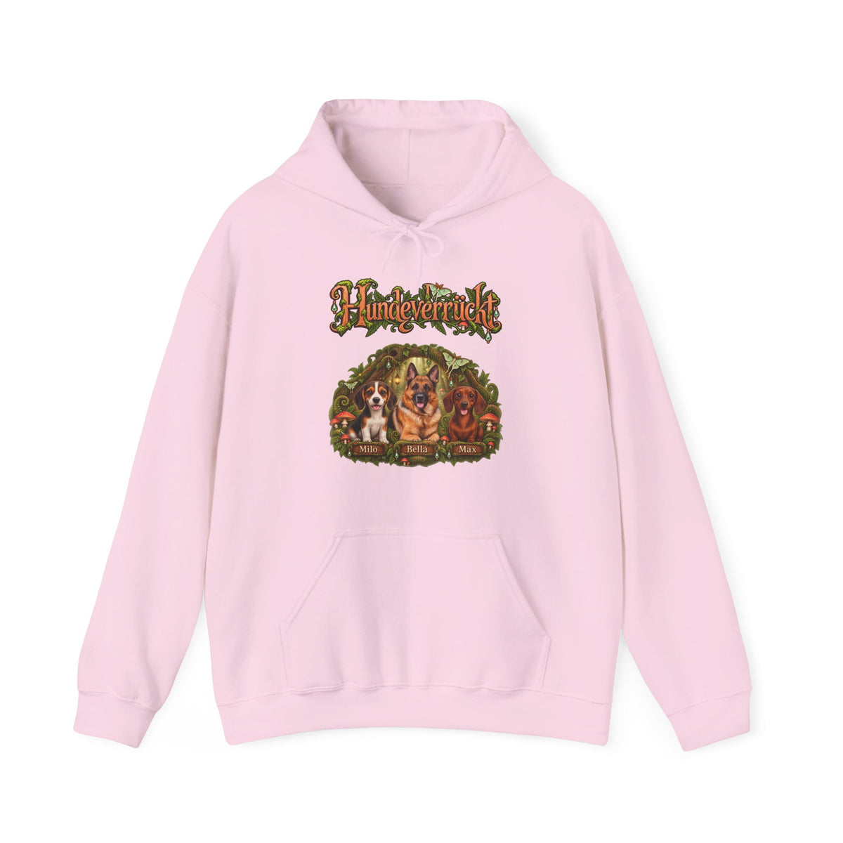 Personalisierter Hoodie mit Hund – Hundeverrückt Zauberwald – Foto 16