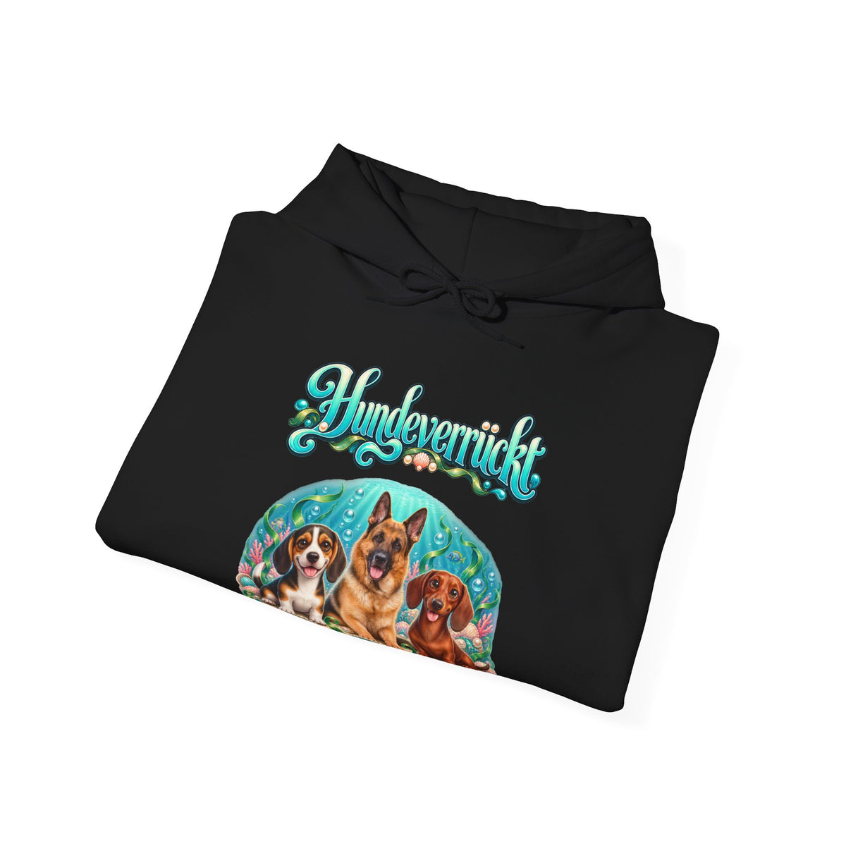 Personalisierter Hund Hoodie – Hundeverrückt Unterwasserwelt – Foto 12