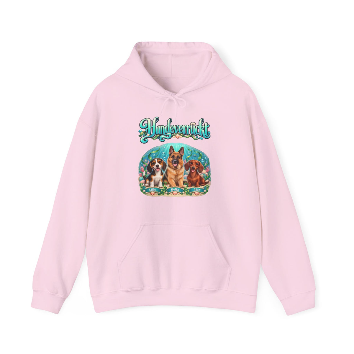 Personalisierter Hund Hoodie – Hundeverrückt Unterwasserwelt – Foto 16