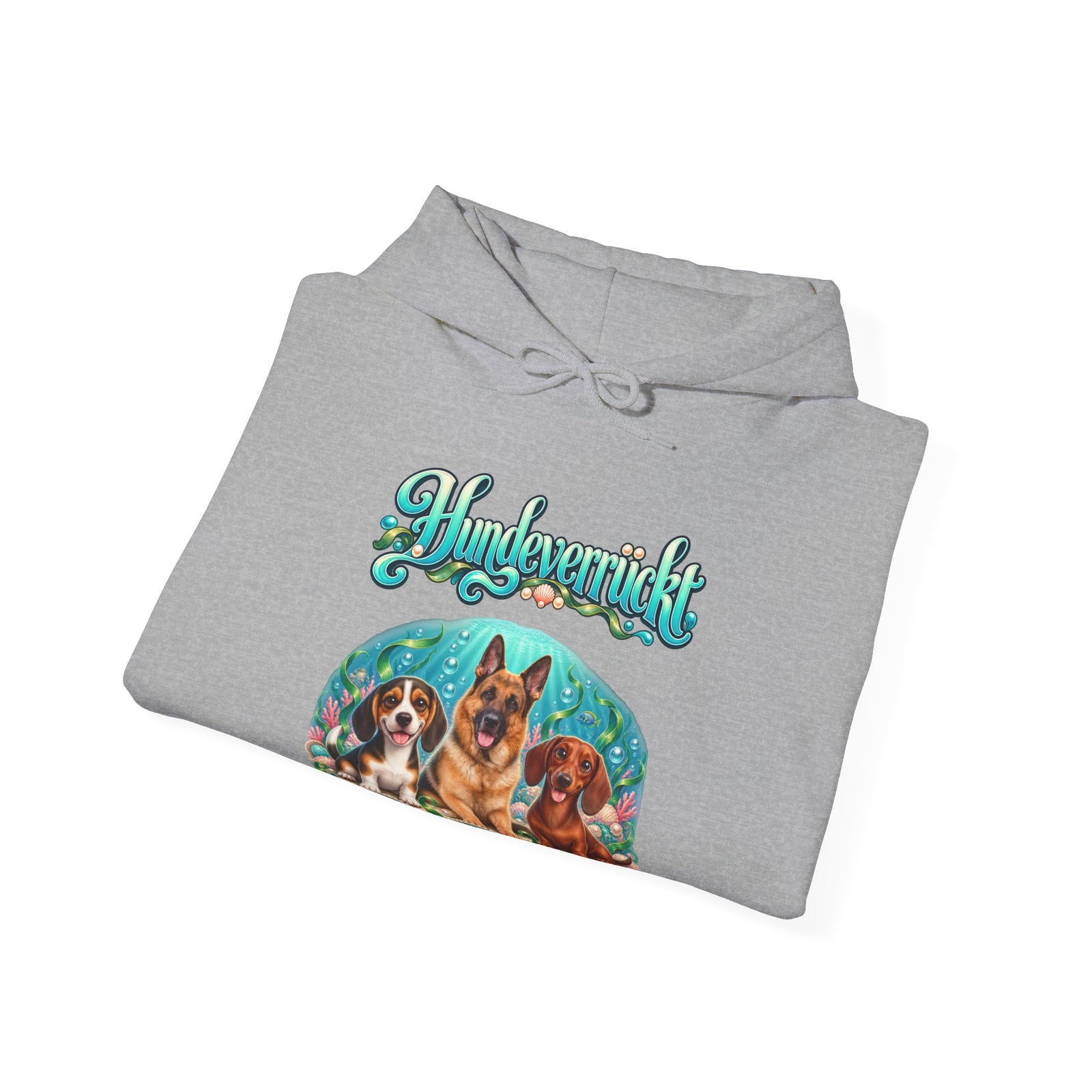 Personalisierter Hund Hoodie – Hundeverrückt Unterwasserwelt – Foto 6