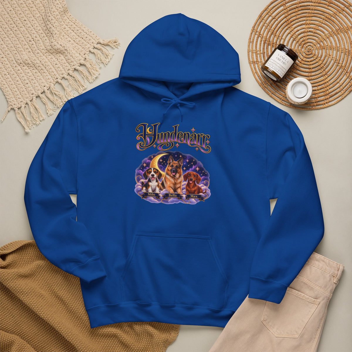 Personalisierter Hund Hoodie – Hundenarr Sternenhimmel – Foto 14