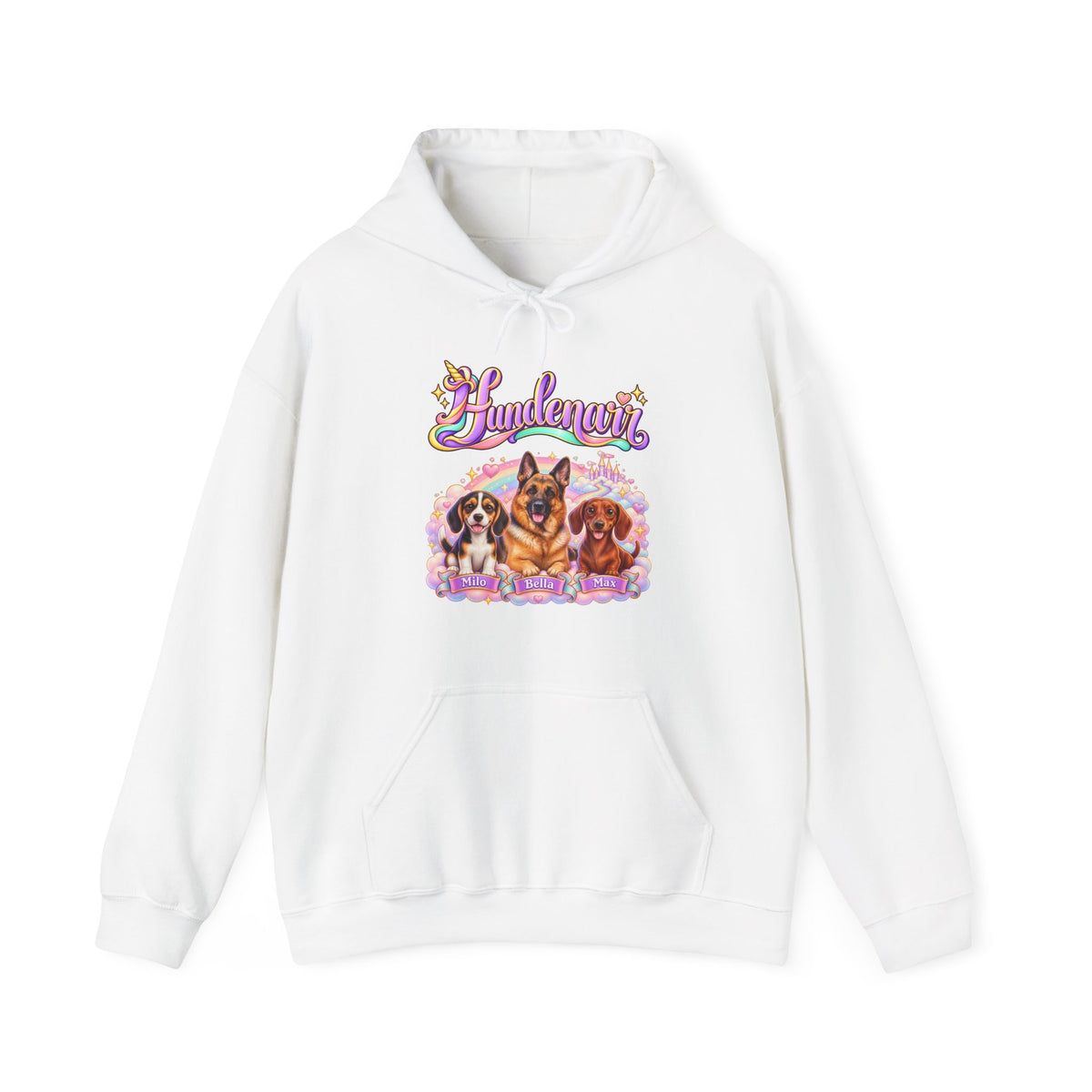 Personalisierter Hund Hoodie – Einhorn Hundenarr – Foto 7
