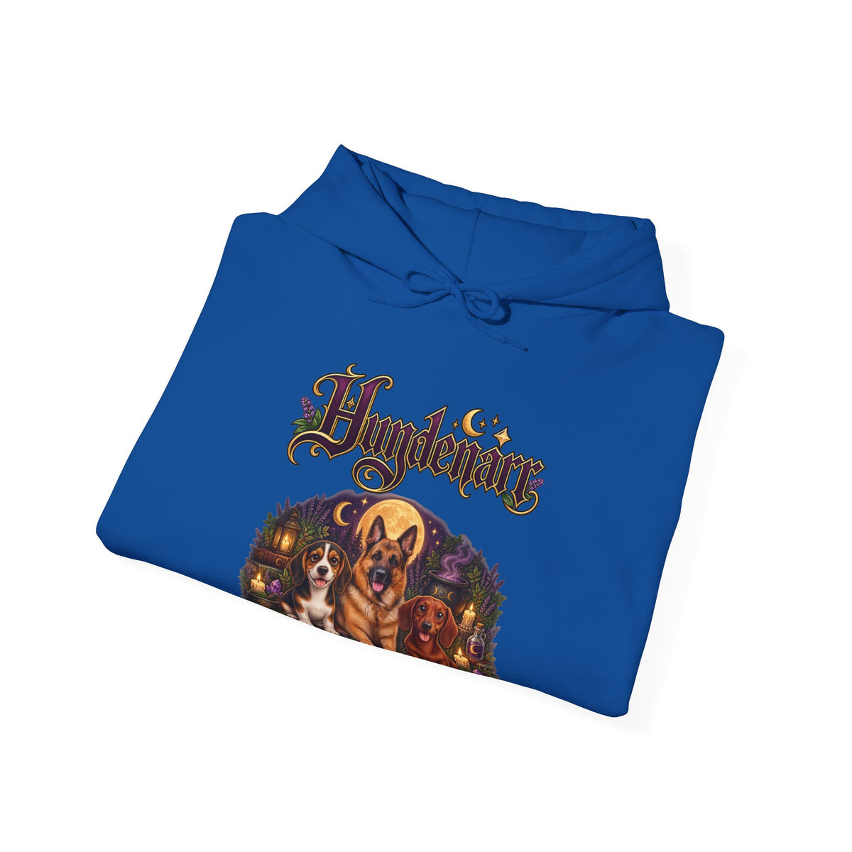 Personalisierter Hoodie mit Hunden – Hundenarr Hexen-Mondnacht – Foto 15