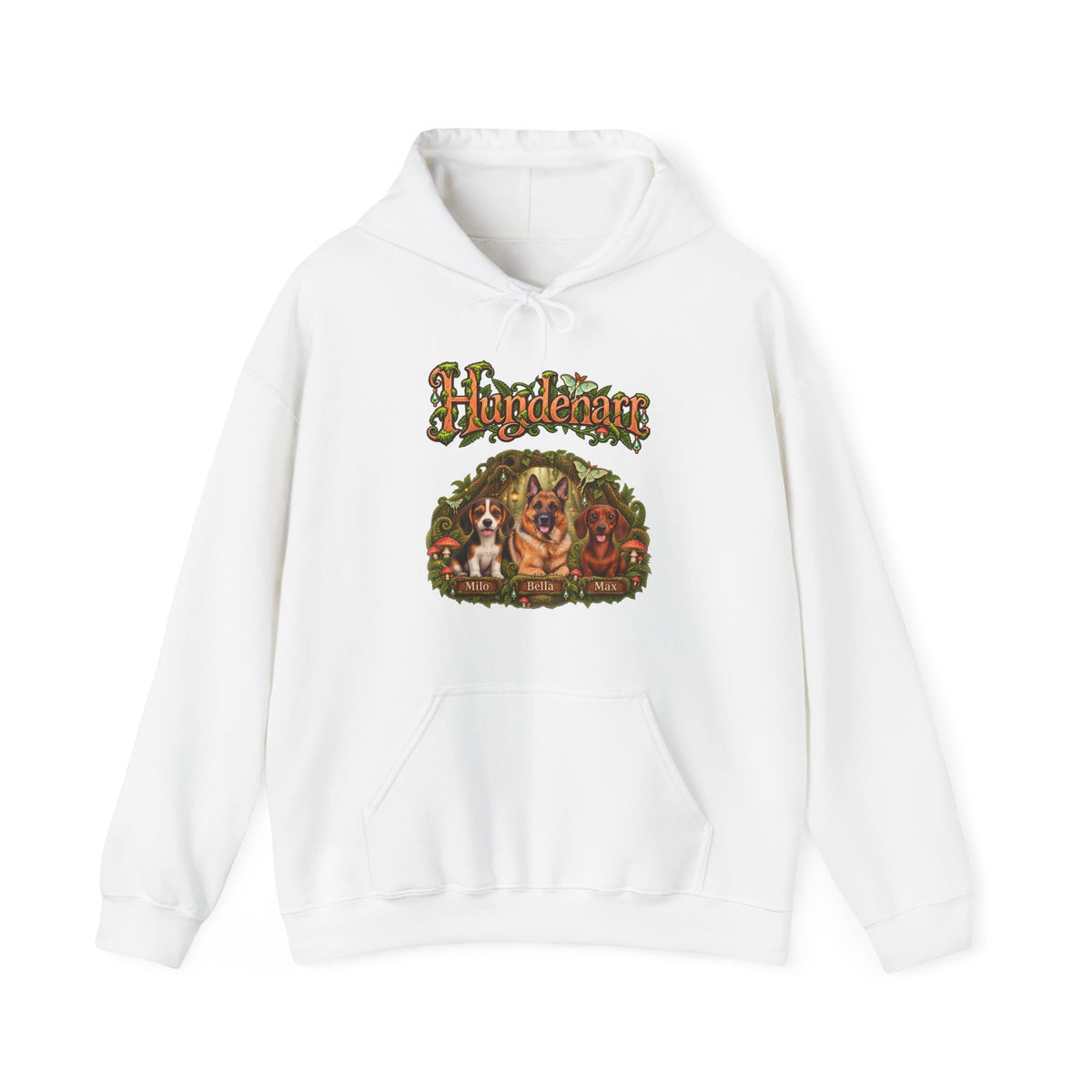 Personalisierter Hoodie mit Hund – Hundenarr im Zauberwald – Foto 7