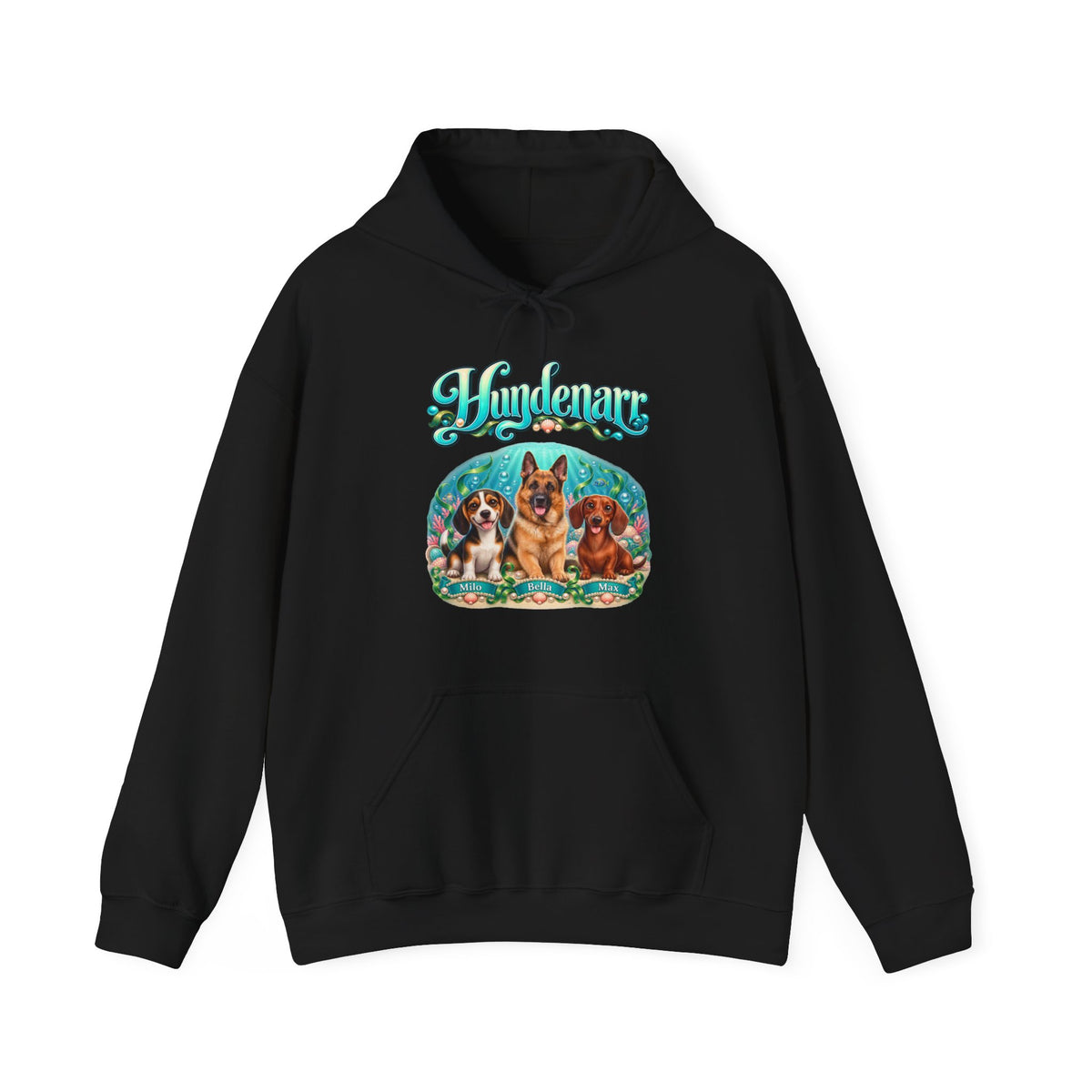 Personalisierter Hund Hoodie – Hundenarr Unterwasserwelt – Foto 10