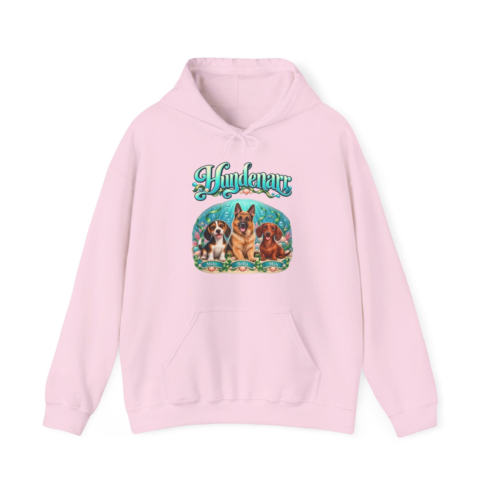 Personalisierter Hund Hoodie – Hundenarr Unterwasserwelt – Foto 16