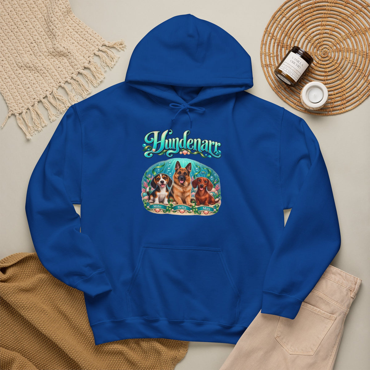 Personalisierter Hund Hoodie – Hundenarr Unterwasserwelt – Foto 14