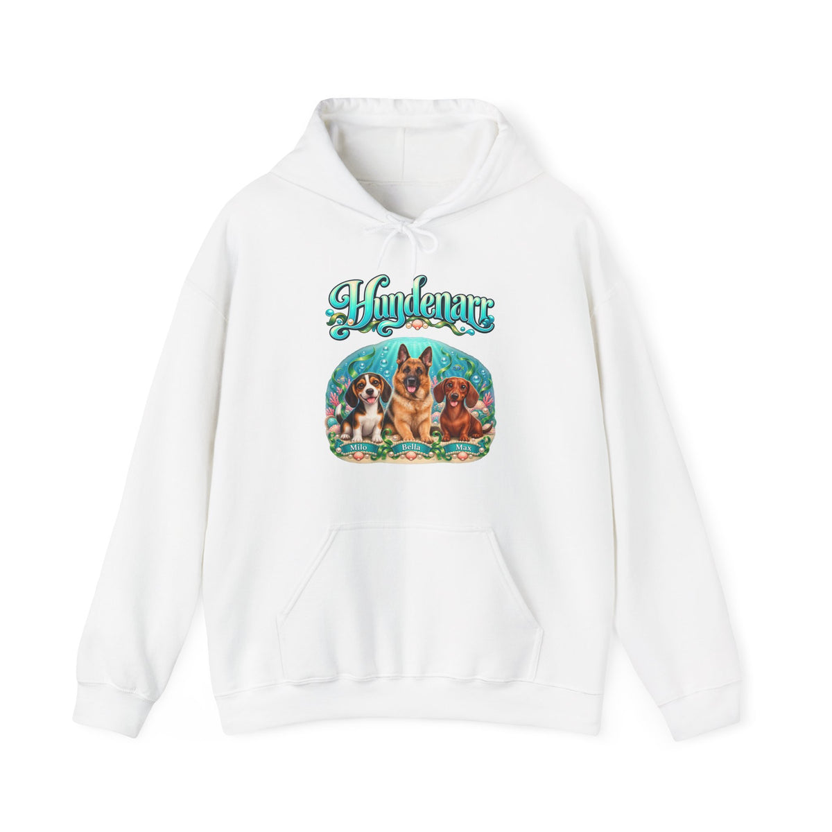 Personalisierter Hund Hoodie – Hundenarr Unterwasserwelt – Foto 7