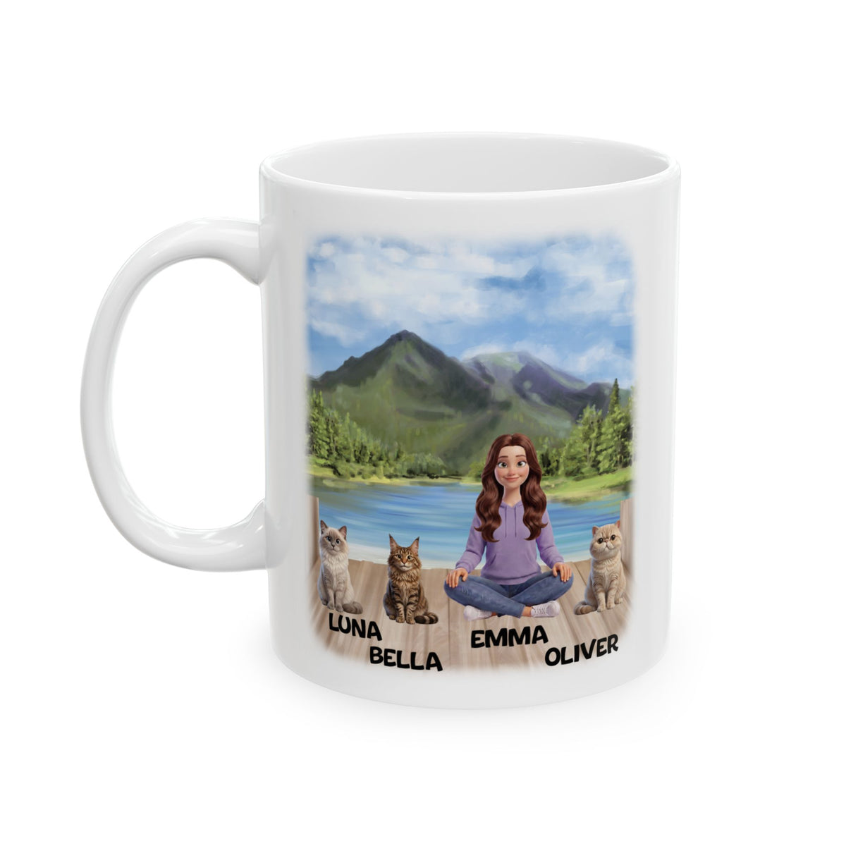 Tasse « Maman Chat » - Tasse personnalisée « Maman Chat » 