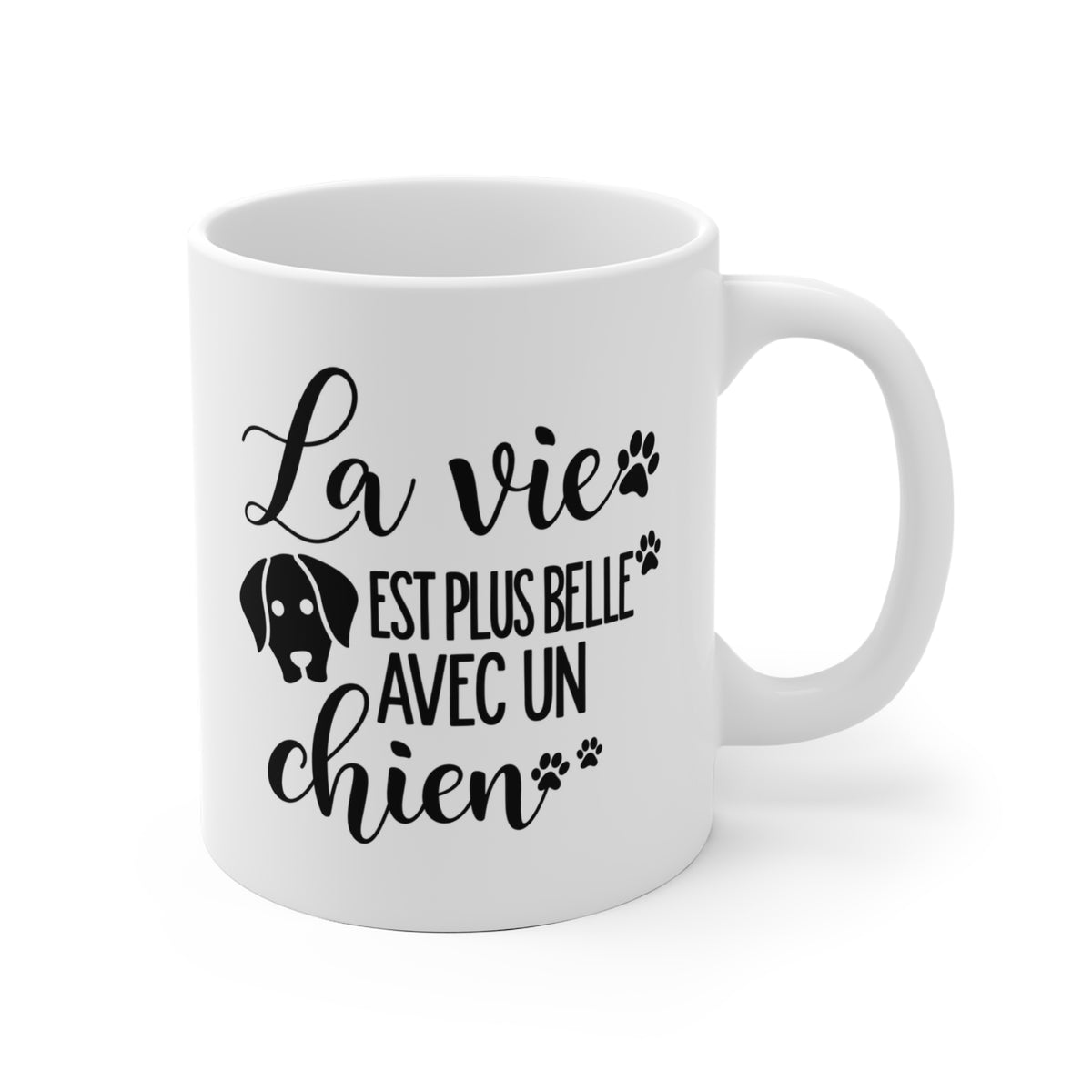 Tasse à café personnalisée – Plage avec chiens – photo 2