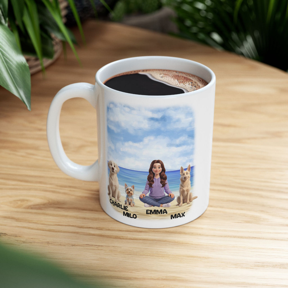 Hundemama-Tasse - Personalisierte Hundemama-Tasse  – Foto 4