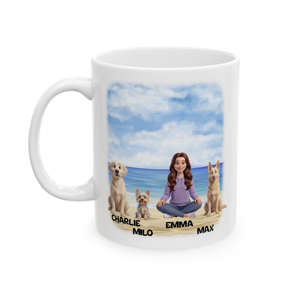 Hundemama-Tasse - Personalisierte Hundemama-Tasse 