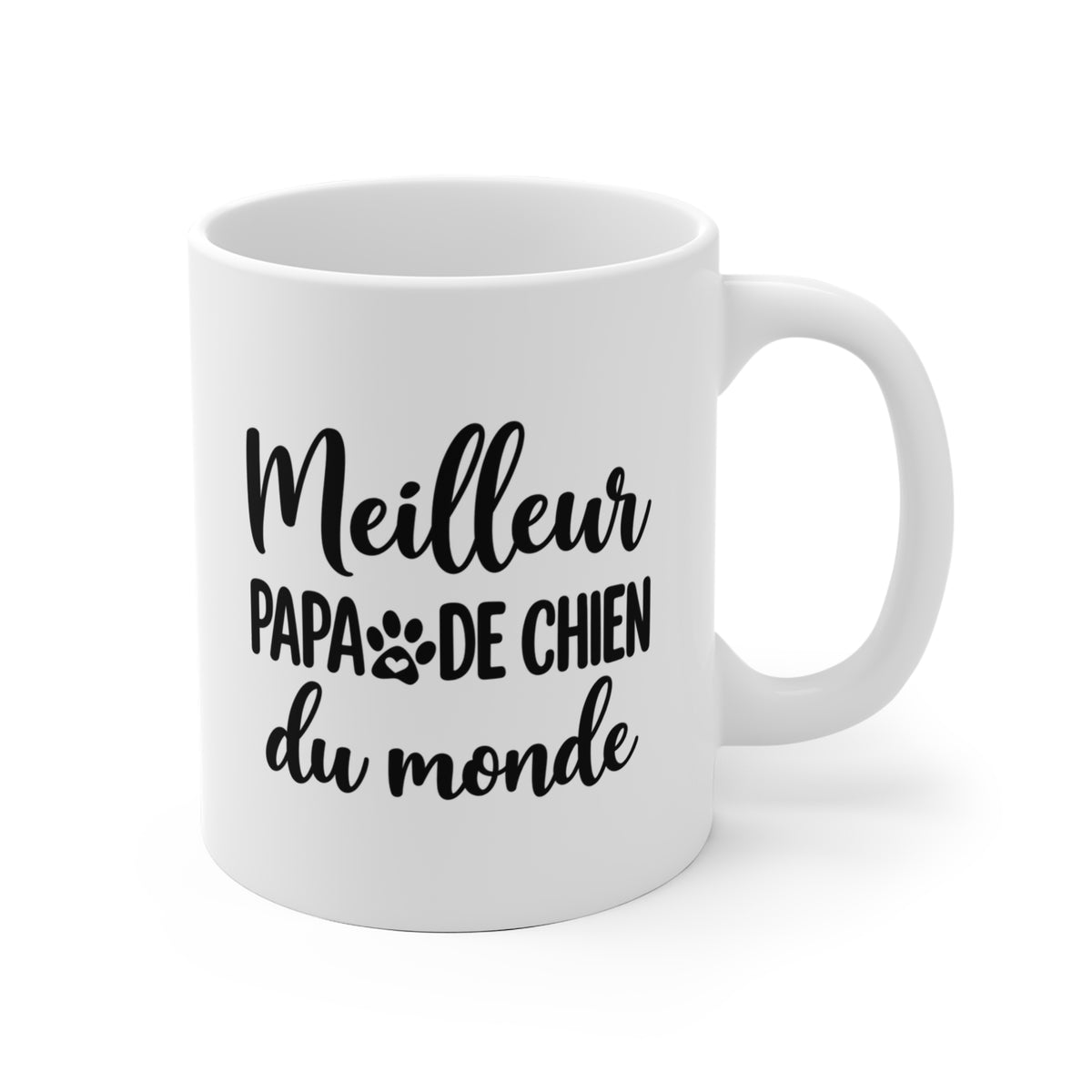 Tasse papa personnalisée – Chiens au bord du lac – photo 2