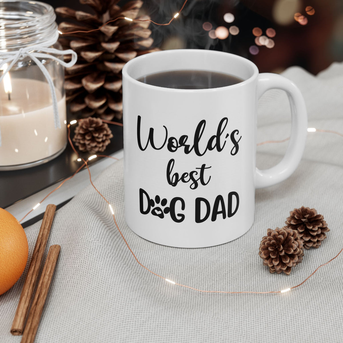 Tasse für Hundepapa – Tasse für beste Freunde – Personalisierter Hundepapa für bis zu 4 Hunde  – Foto 5