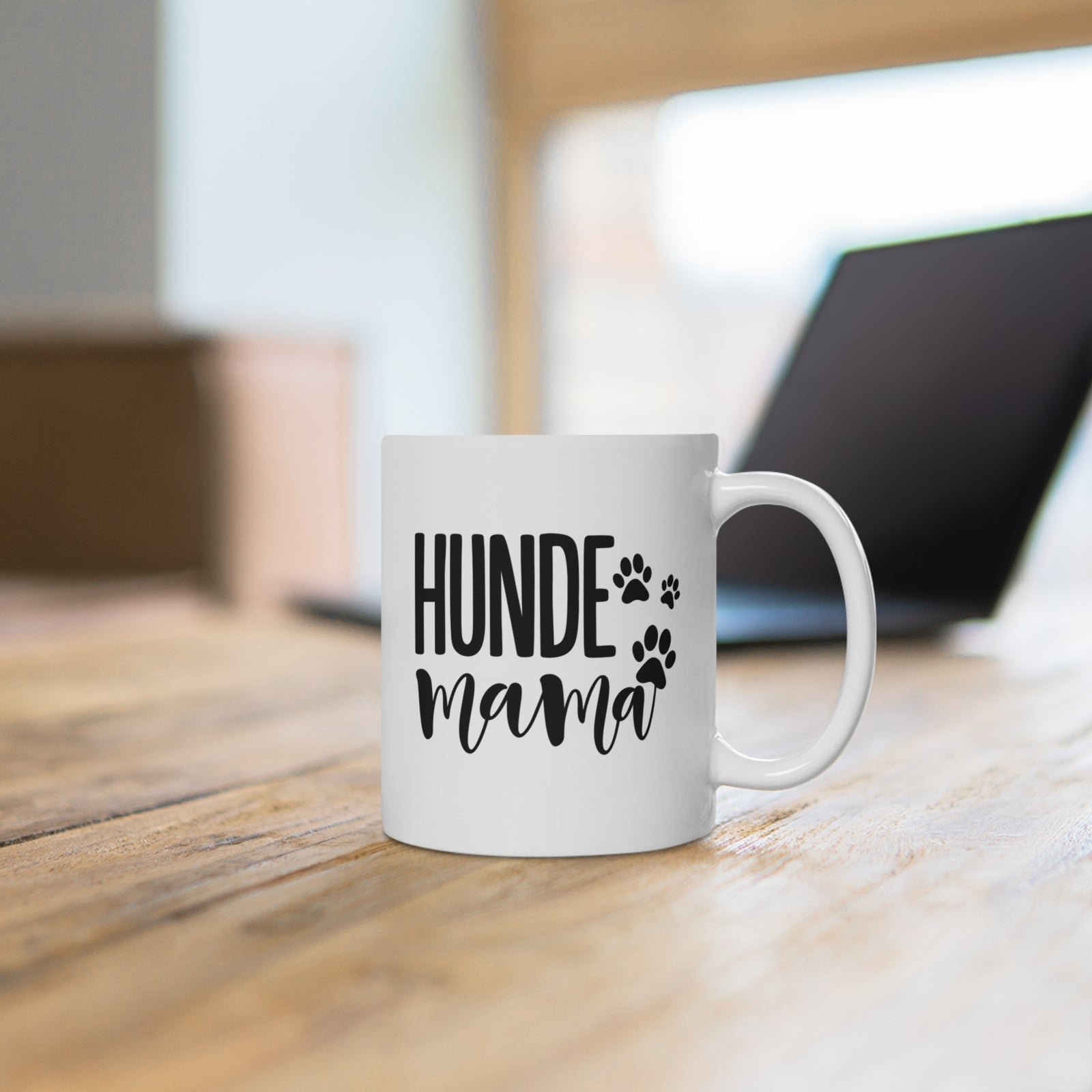 Personalisierte Tasse mit Katzen – Herzbaum am Strand – Foto 3