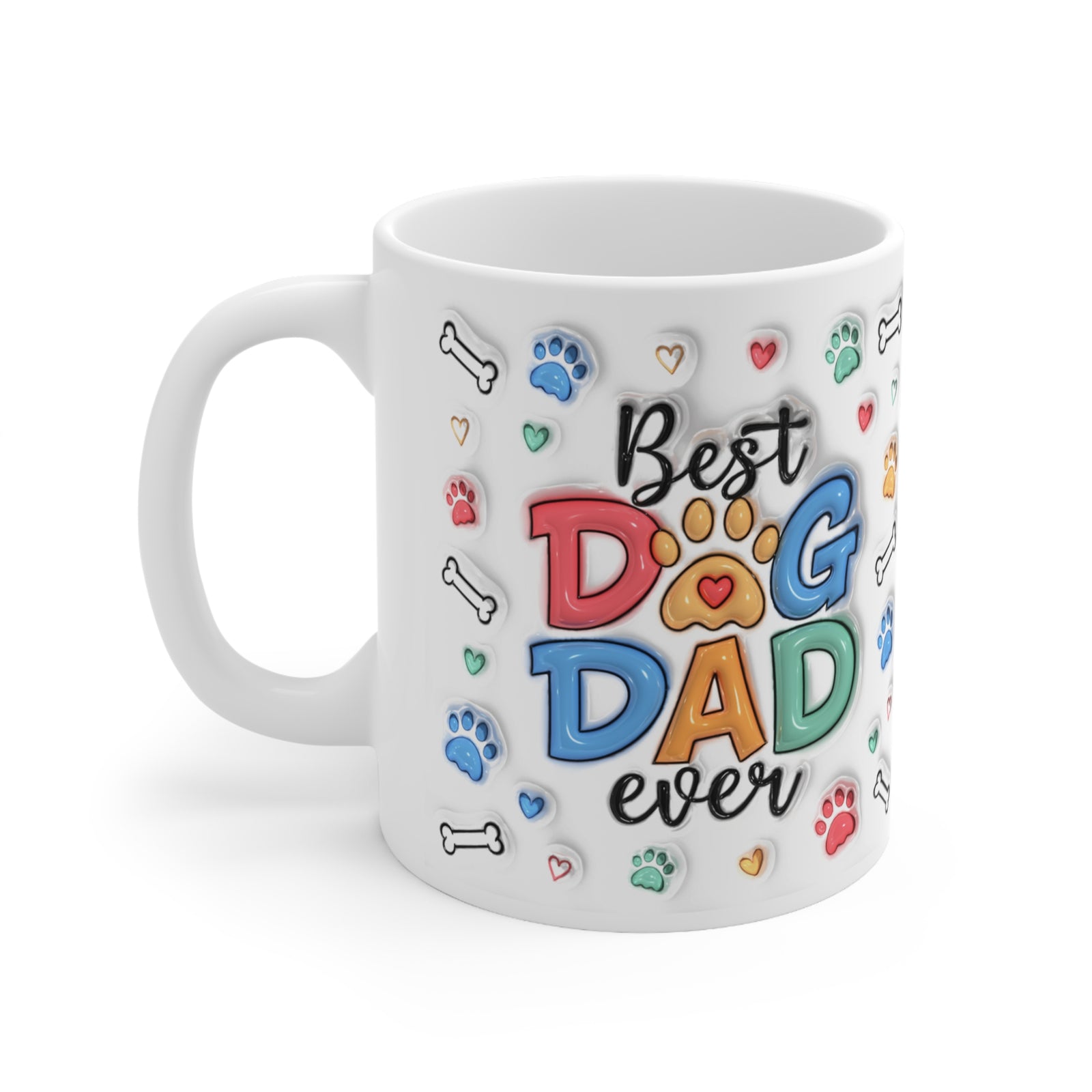 Personalised Dad Mug – Puffy Paw Prints