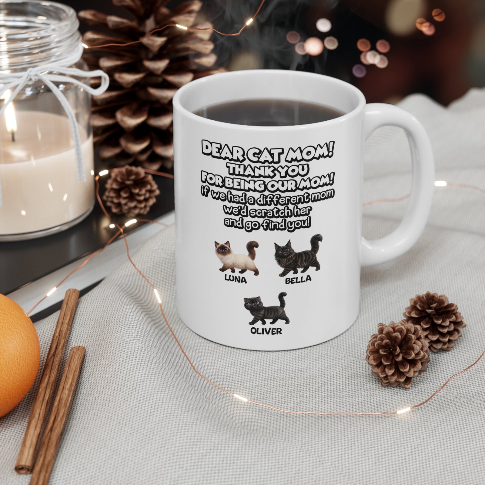 Personalised Cat Mug – Thank You Message – photo 4