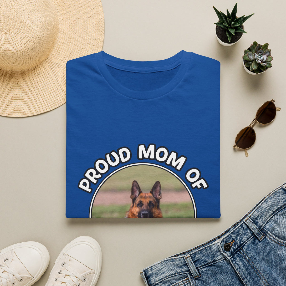 Personalized Graphic Tee – Proud Mom Photo Banner – photo 8