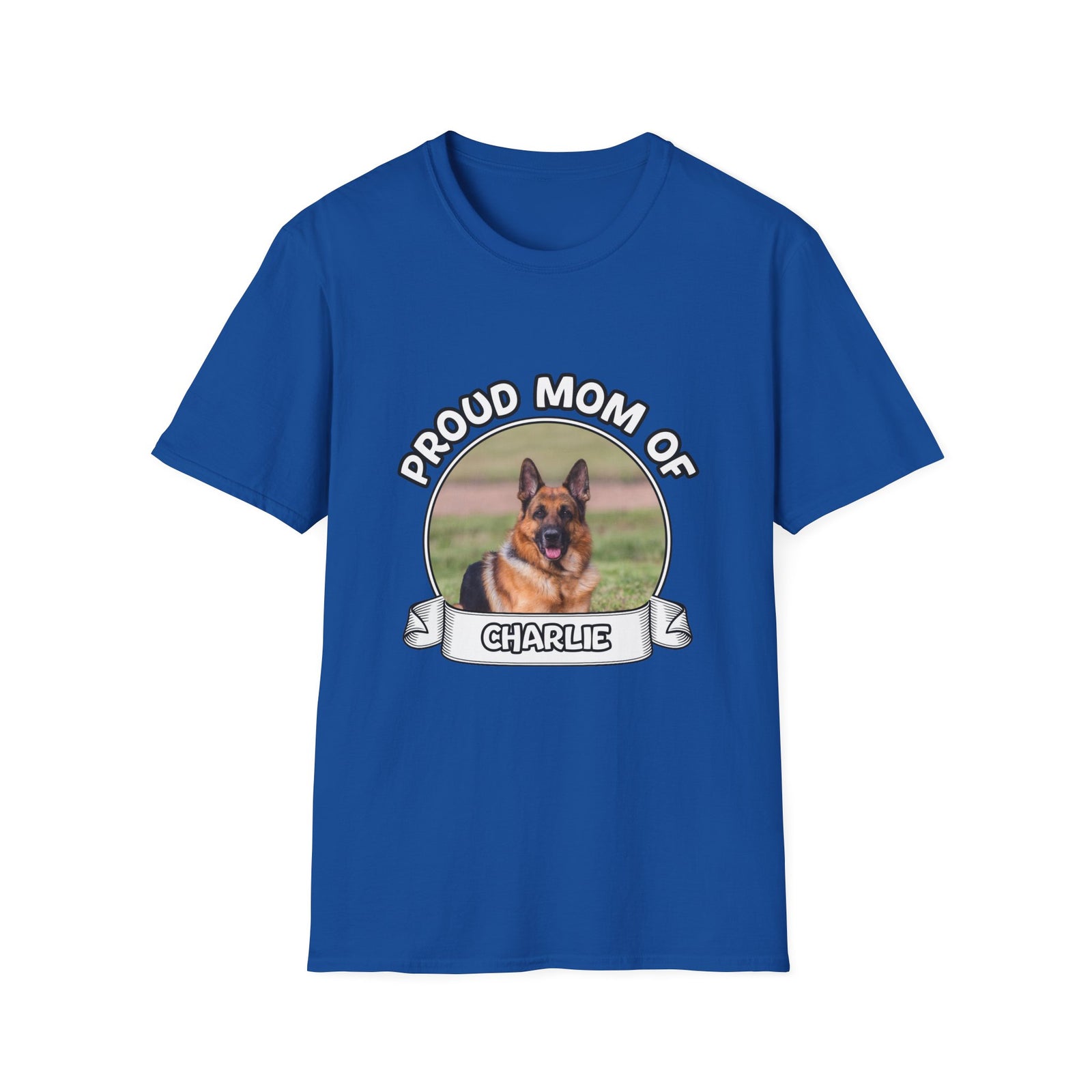 Personalized Graphic Tee – Proud Mom Photo Banner – photo 7