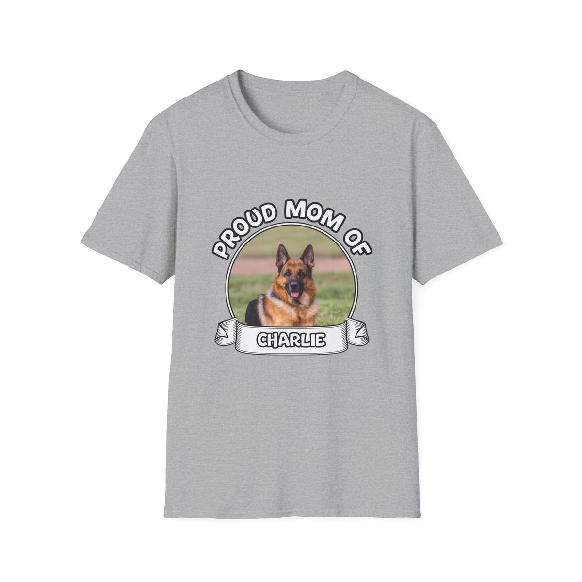 Personalized Graphic Tee – Proud Mom Photo Banner – photo 10
