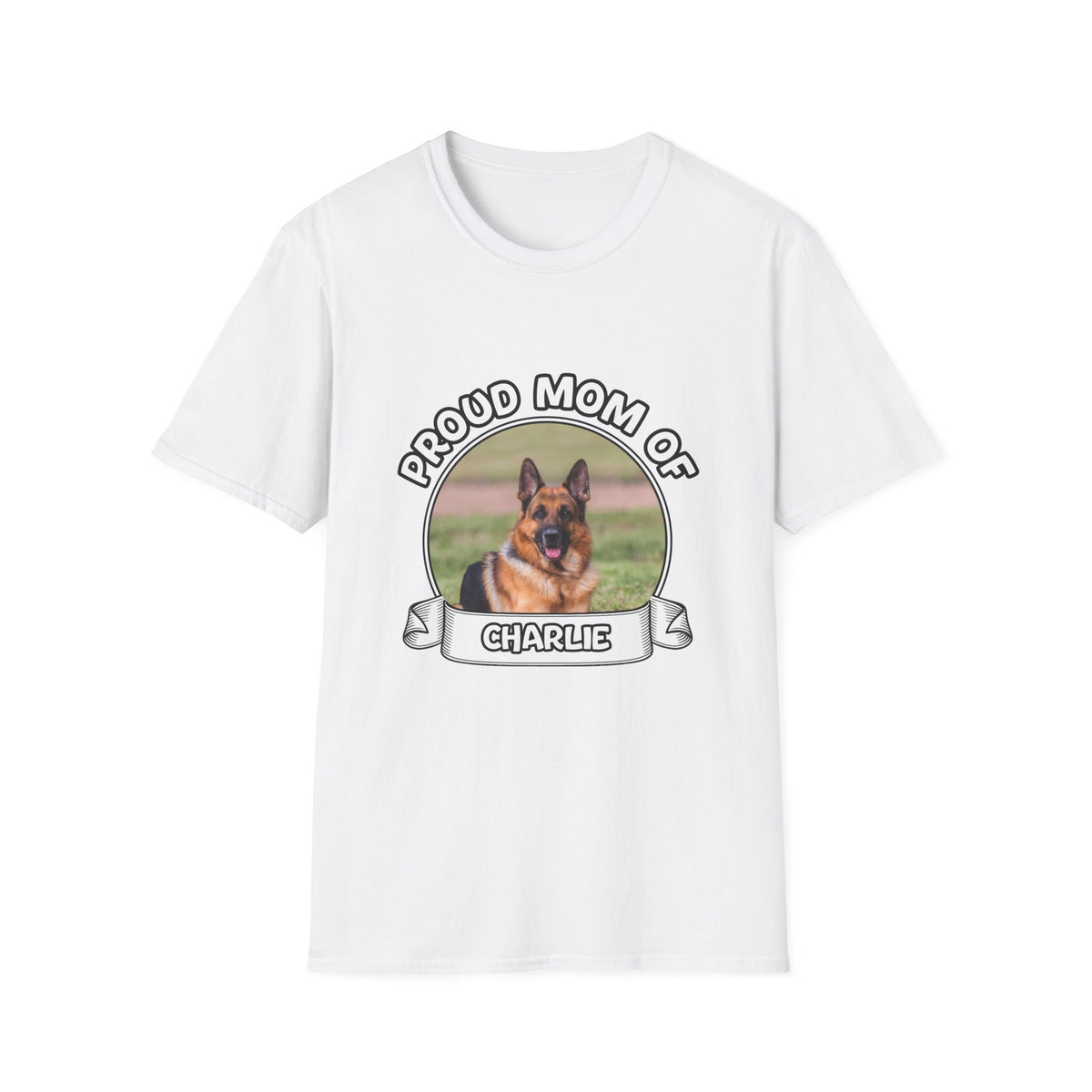 Personalized Graphic Tee – Proud Mom Photo Banner – photo 13