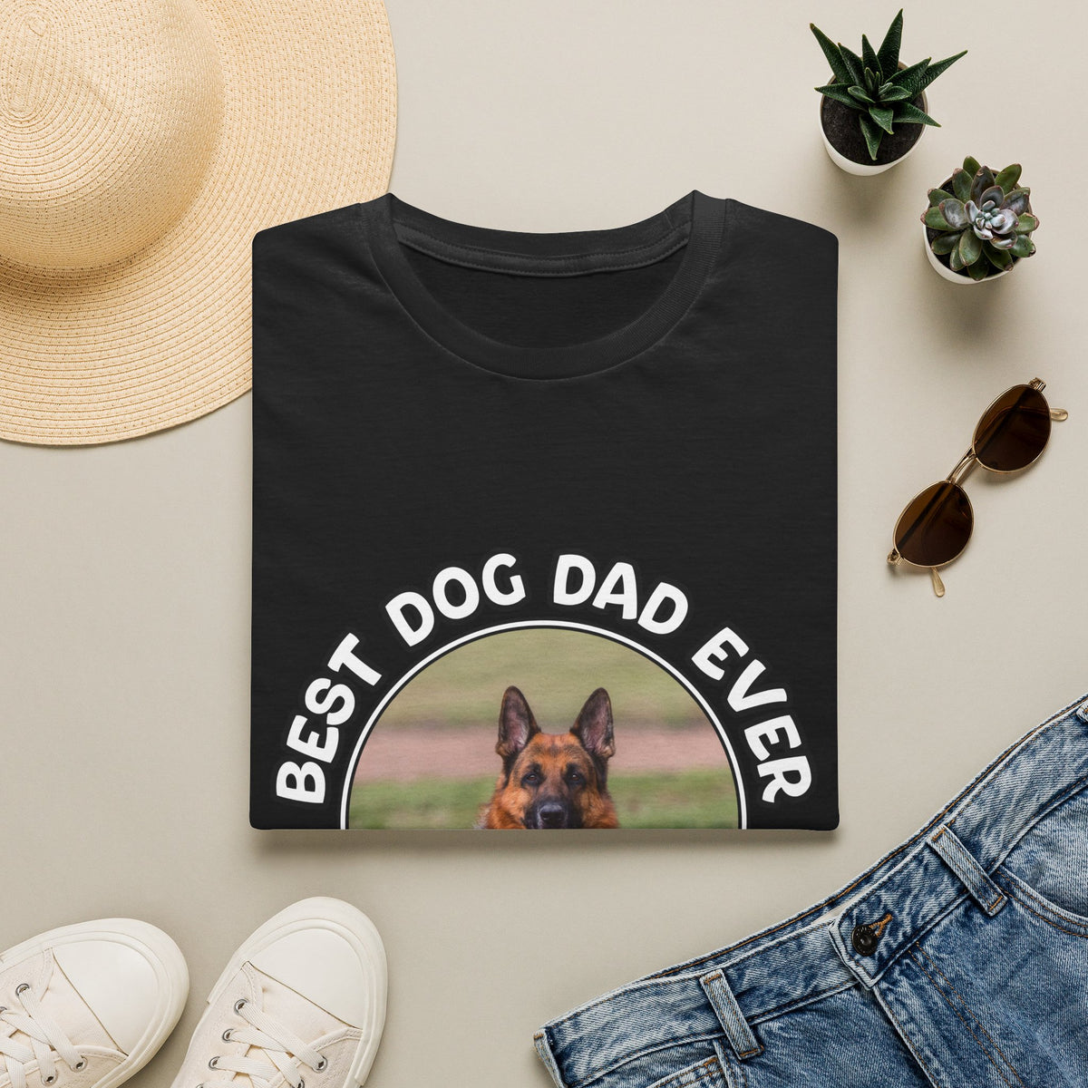 Personalized Graphic Tee – Best Dog Dad Ever – photo 17