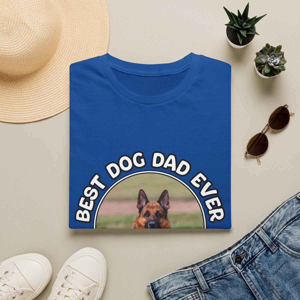 Personalized Graphic Tee – Best Dog Dad Ever – photo 8