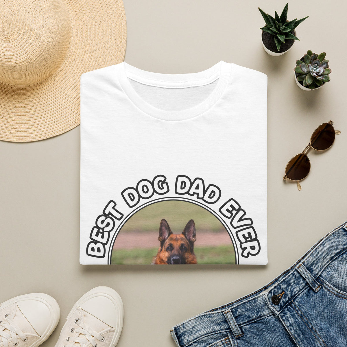 Personalized Graphic Tee – Best Dog Dad Ever – photo 14