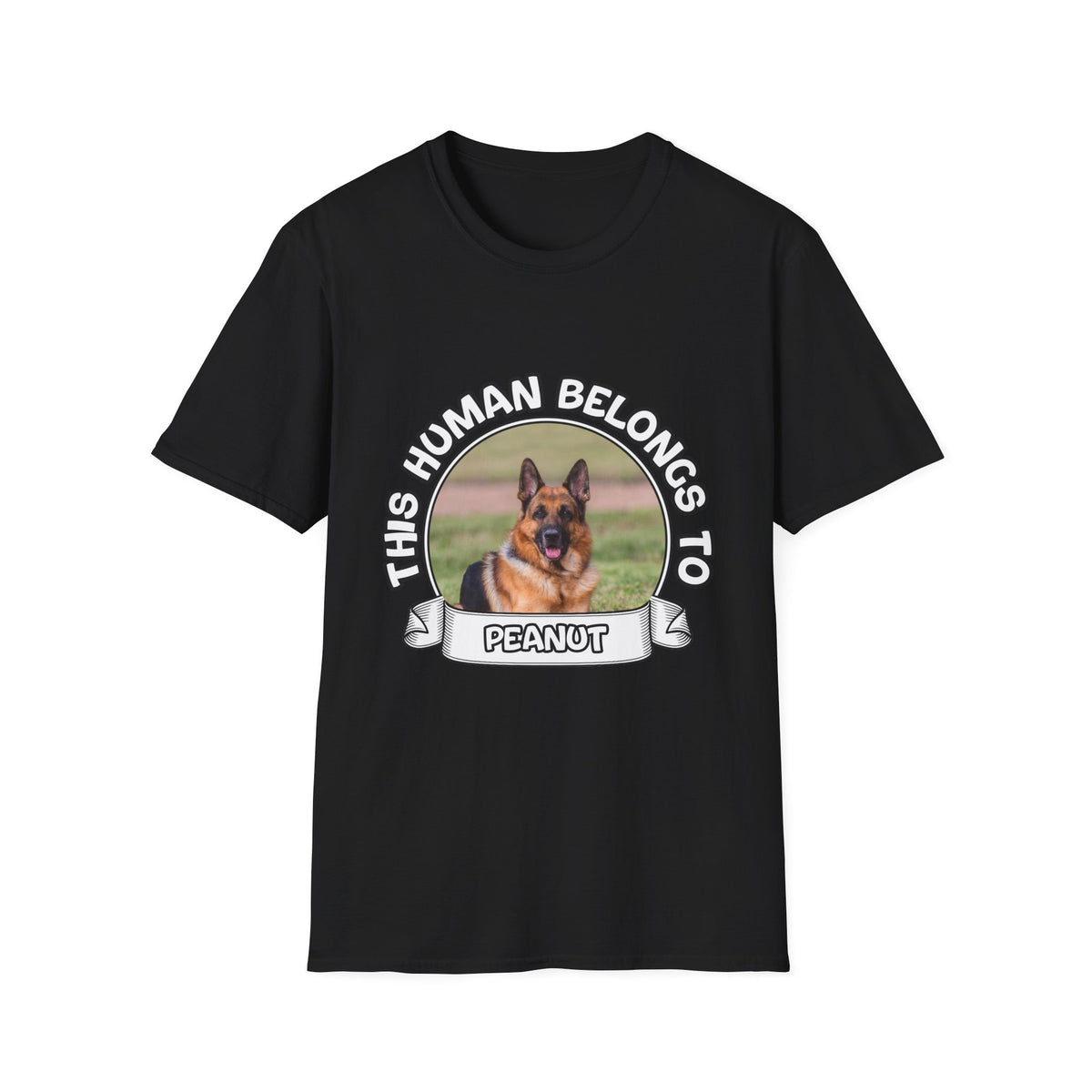 Personalized Graphic Tee – This Human Belongs To – photo 16