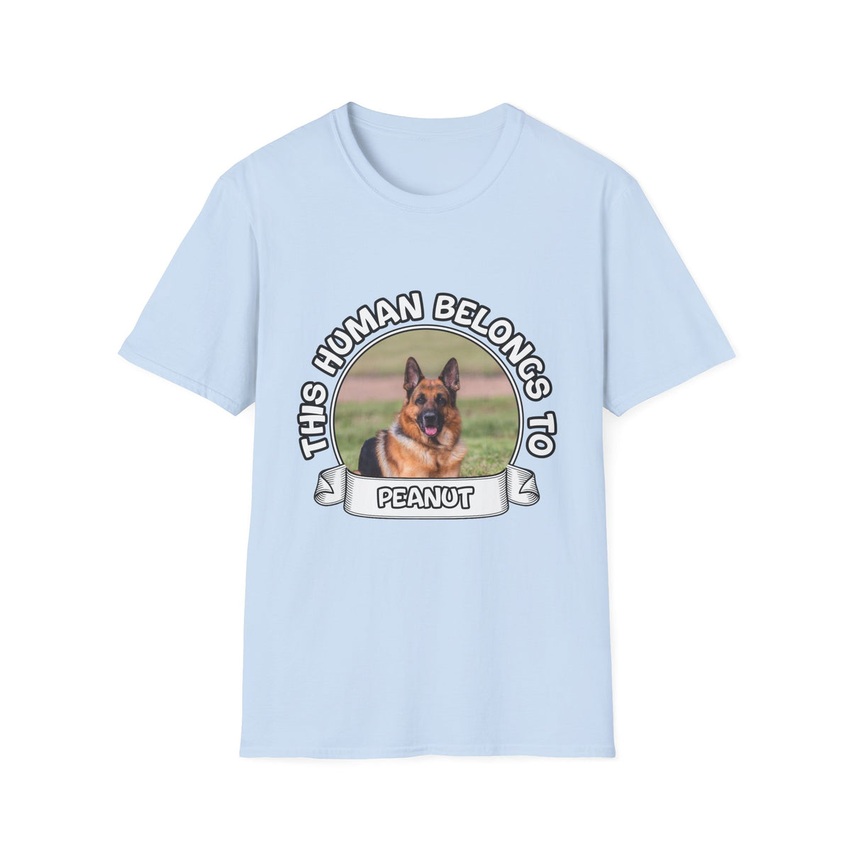 Personalized Graphic Tee – This Human Belongs To