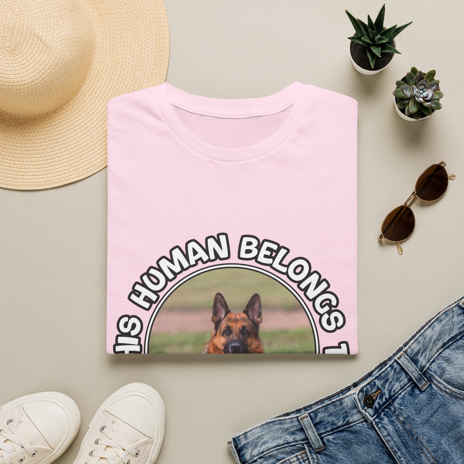 Personalized Graphic Tee – This Human Belongs To – photo 20