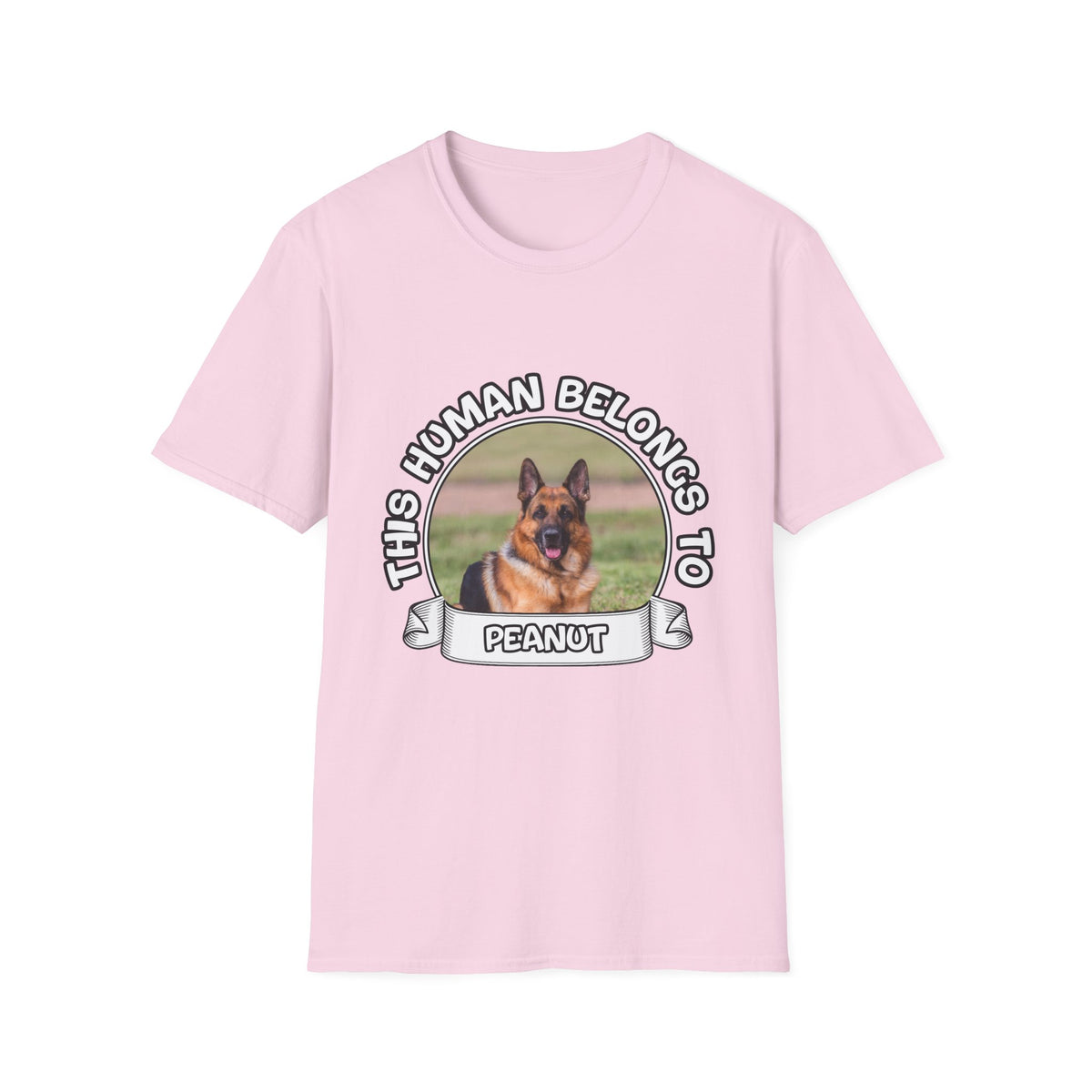 Personalized Graphic Tee – This Human Belongs To – photo 19