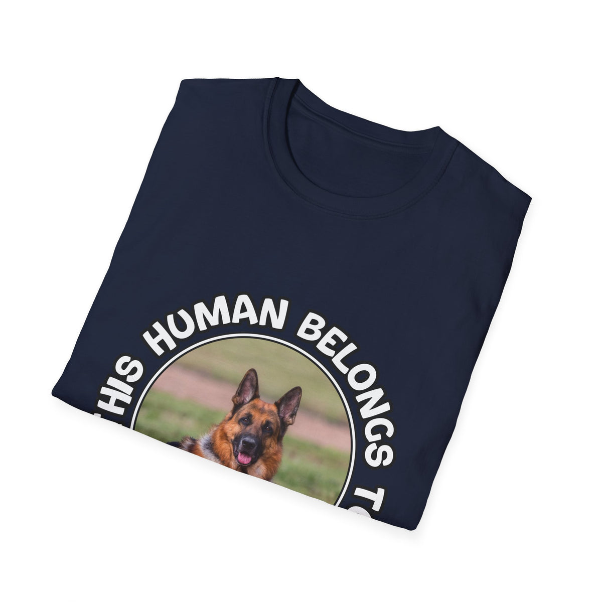 Personalized Graphic Tee – This Human Belongs To – photo 6