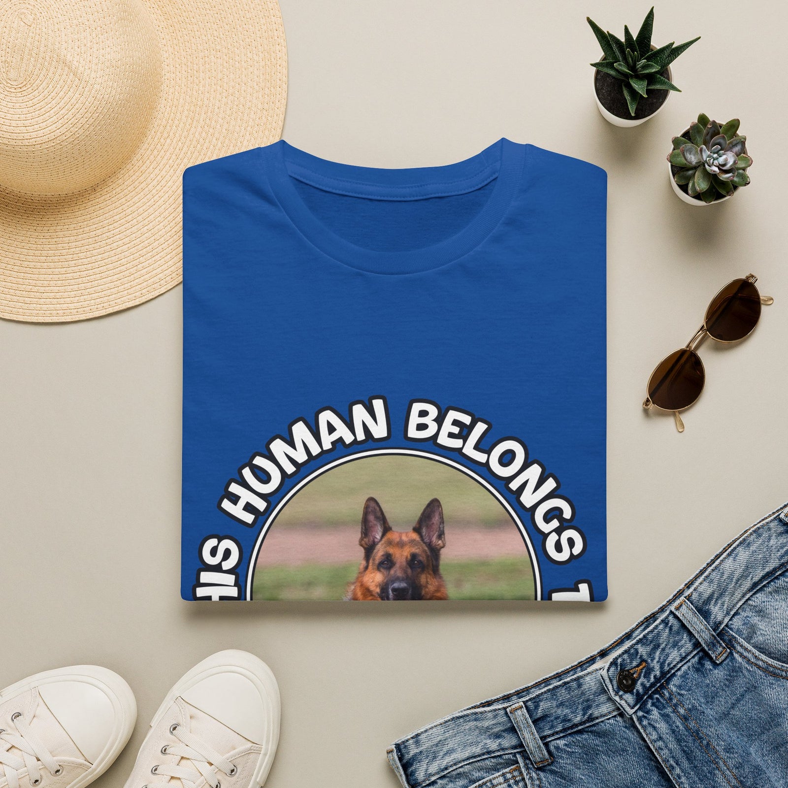 Personalized Graphic Tee – This Human Belongs To – photo 8