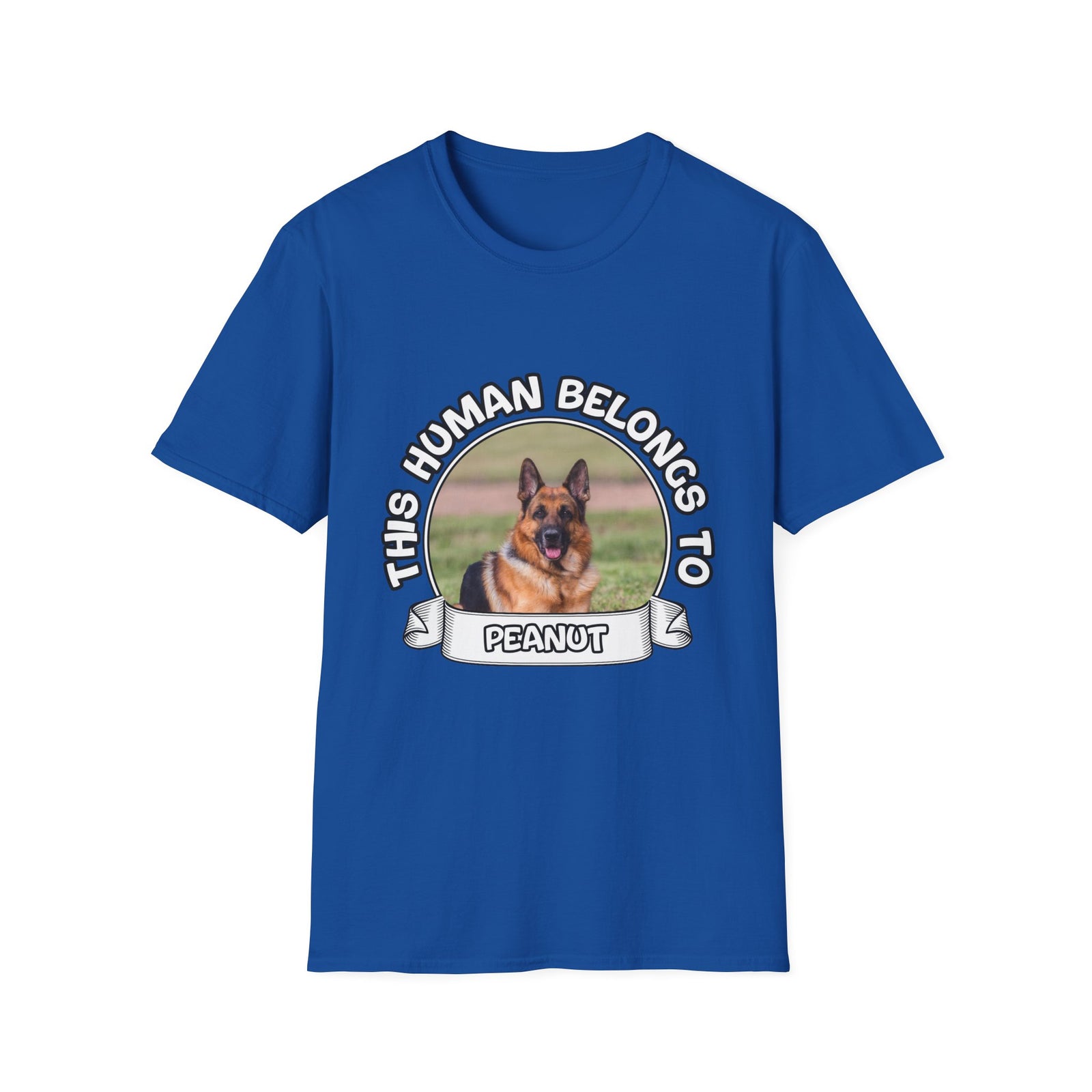 Personalized Graphic Tee – This Human Belongs To – photo 7