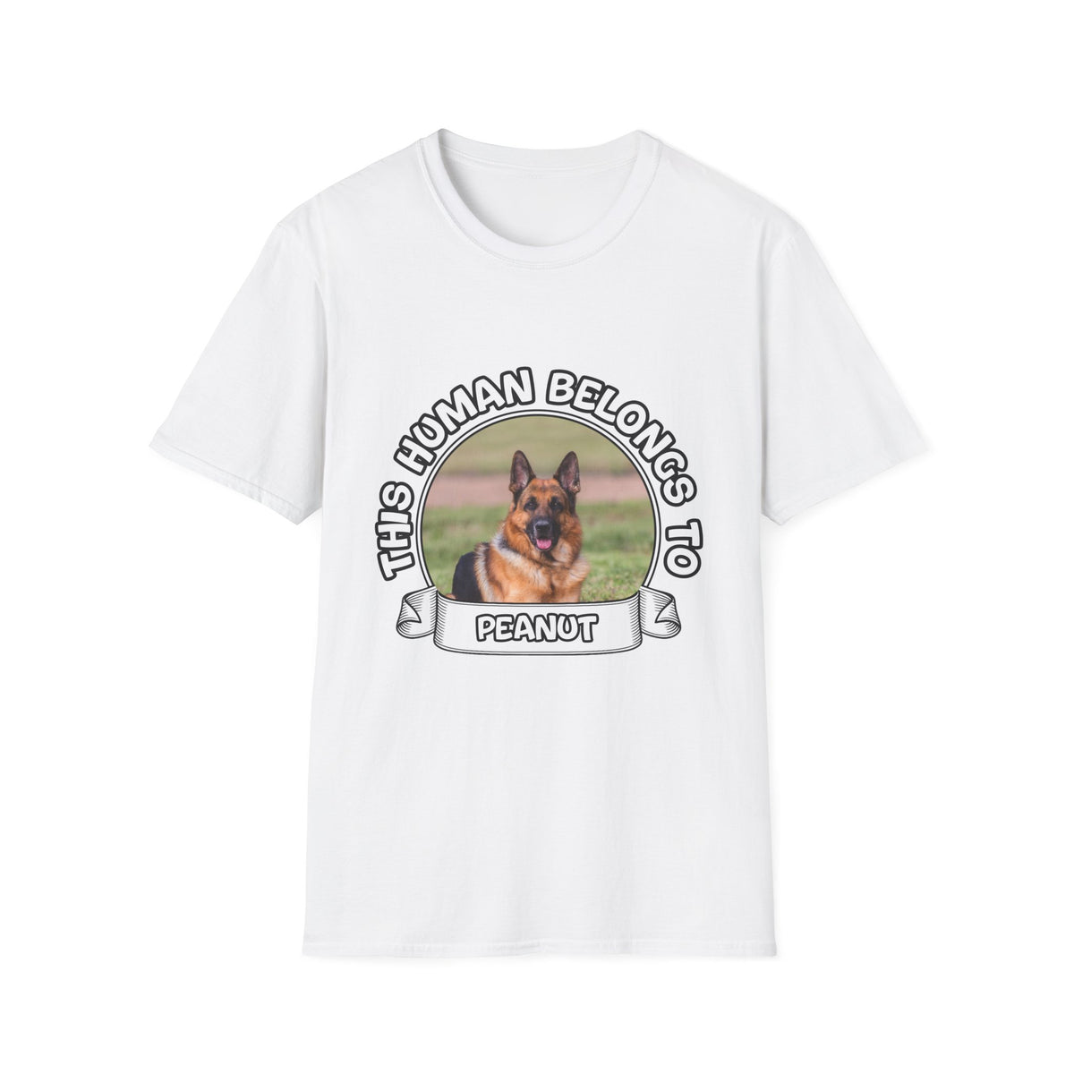 Personalized Graphic Tee – This Human Belongs To – photo 13