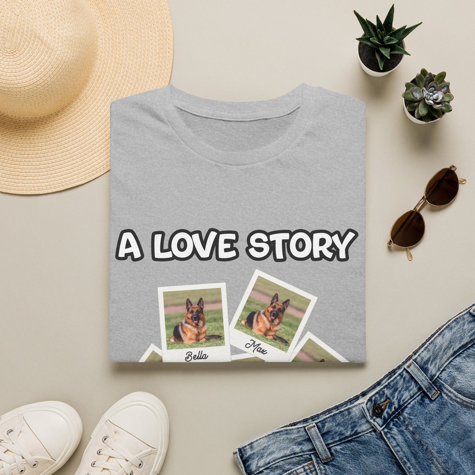 Personalized T Shirt – A Love Story Polaroids – photo 11