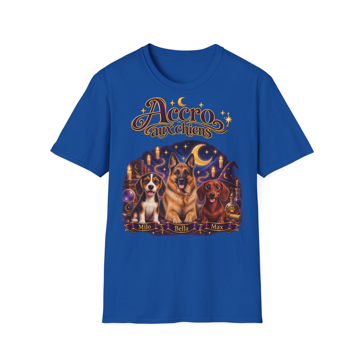 T-shirt perso personnalisé – Accro aux chiens – photo 4