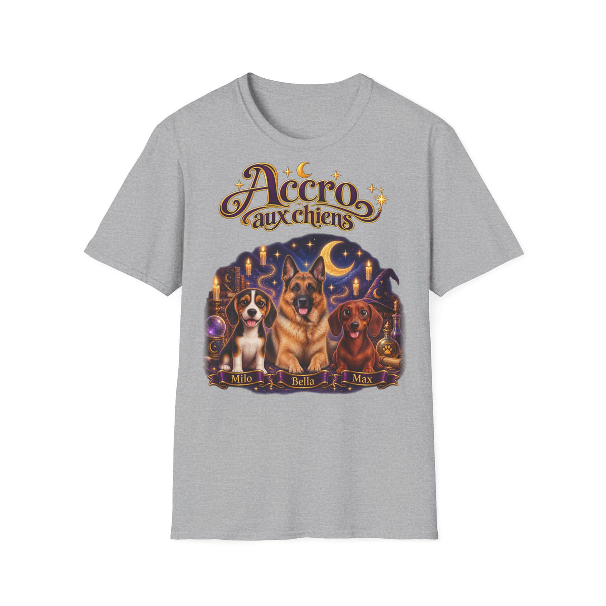 T-shirt perso personnalisé – Accro aux chiens – photo 7