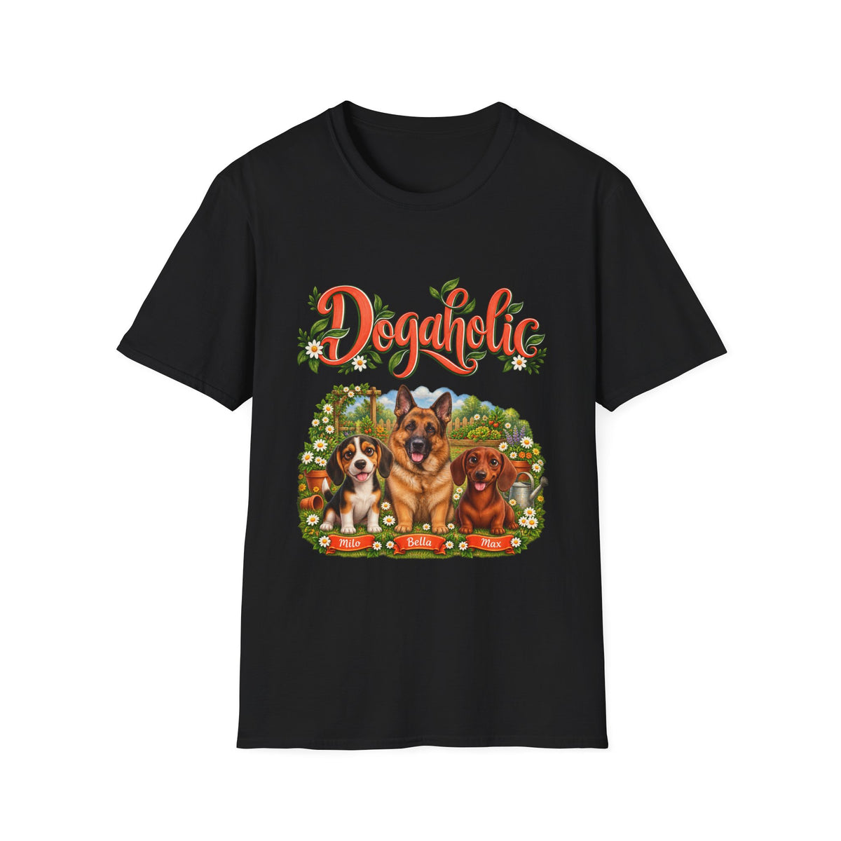 Personalized Graphic Tee – Dogaholic Garden – Foto 16