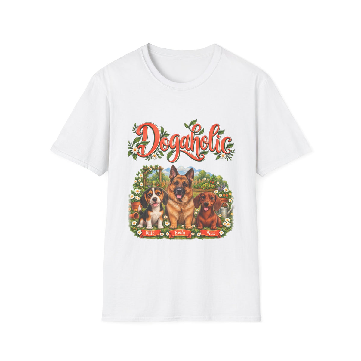 Personalized Graphic Tee – Dogaholic Garden – Foto 13