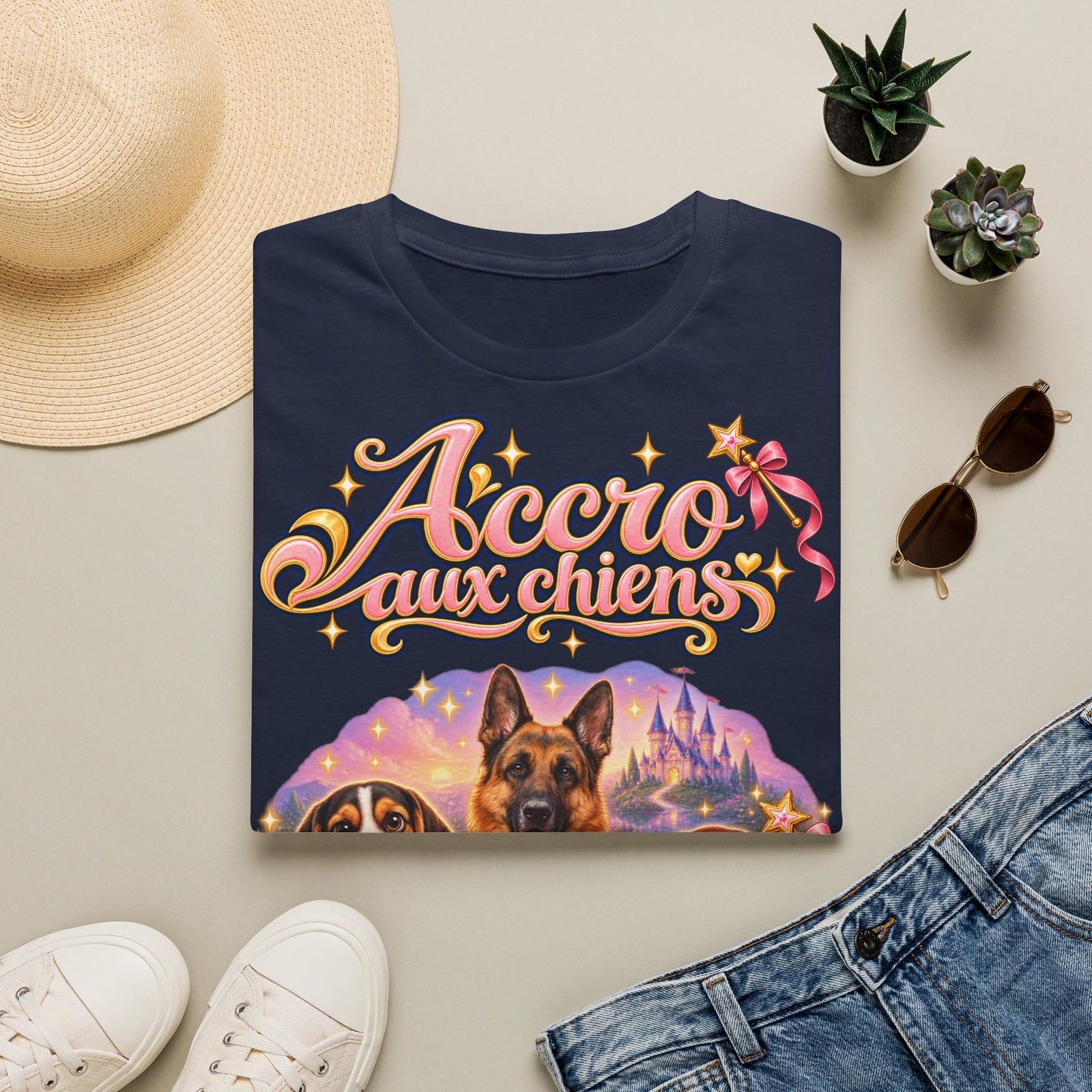 T-shirt personnalisé – Accro aux chiens – photo 2