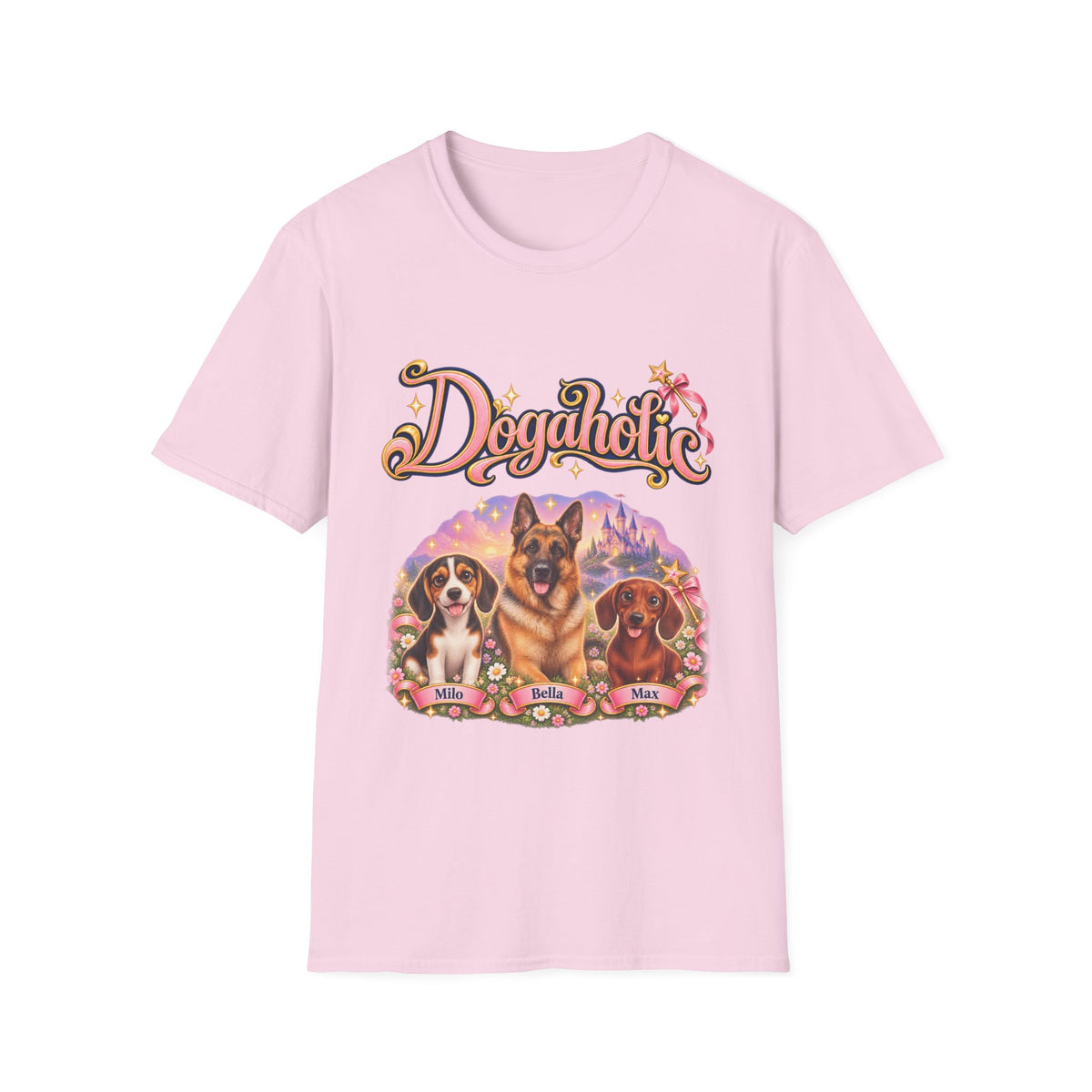 Personalized Graphic Tee – Dogaholic Fairy Tale – photo 19