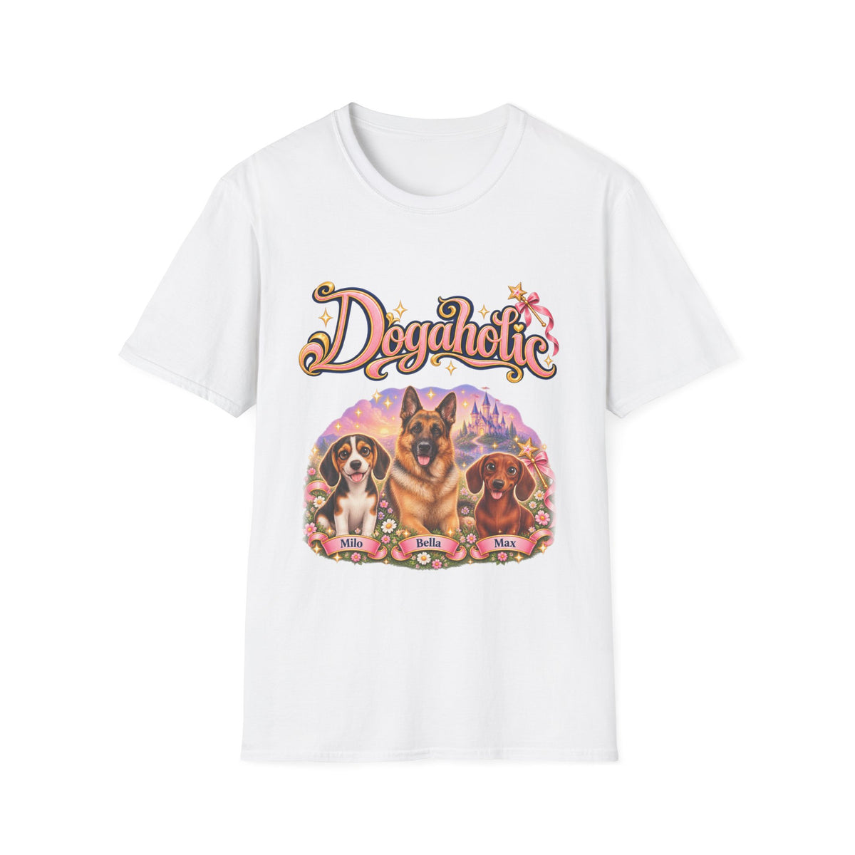 Personalized Graphic Tee – Dogaholic Fairy Tale – photo 13