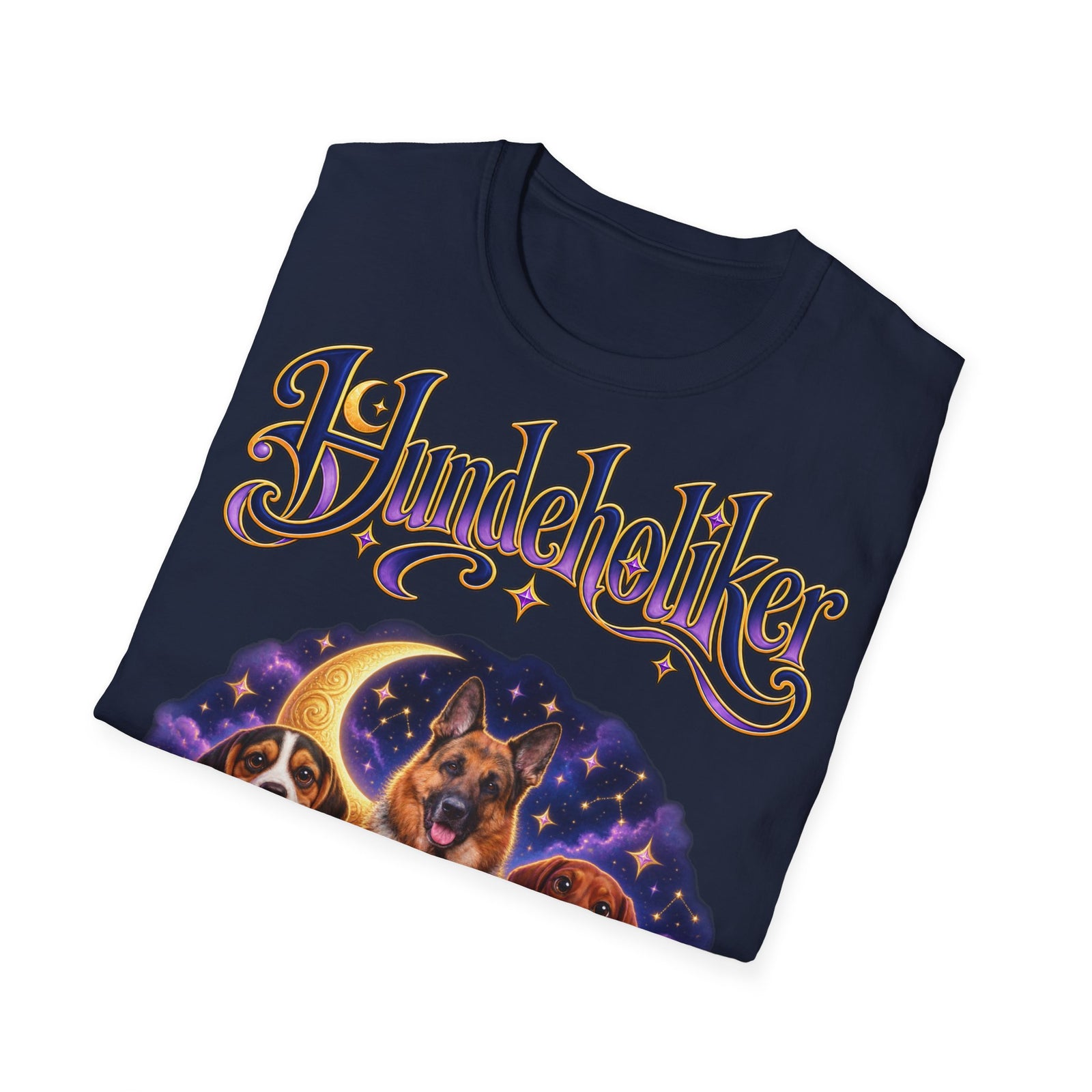 Personalisiertes T-Shirt mit Hunden – Hundeholiker Mondhimmel – Foto 3