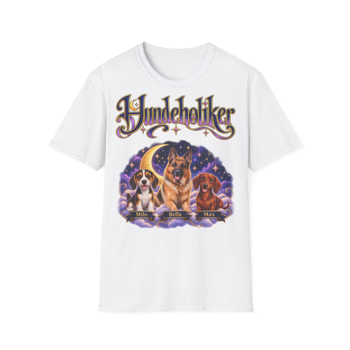 Personalisiertes T-Shirt mit Hunden – Hundeholiker Mondhimmel – Foto 10